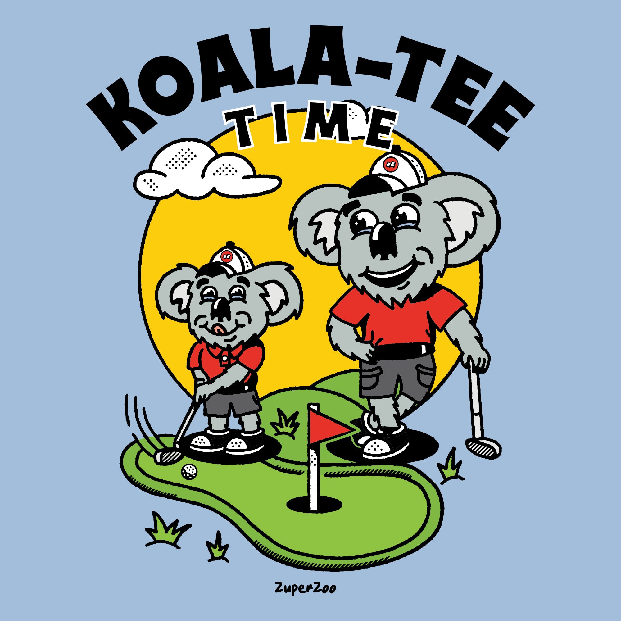 "Koala-Tee Time" | Kids' Graphic Tee | Sizes 2T-YXL